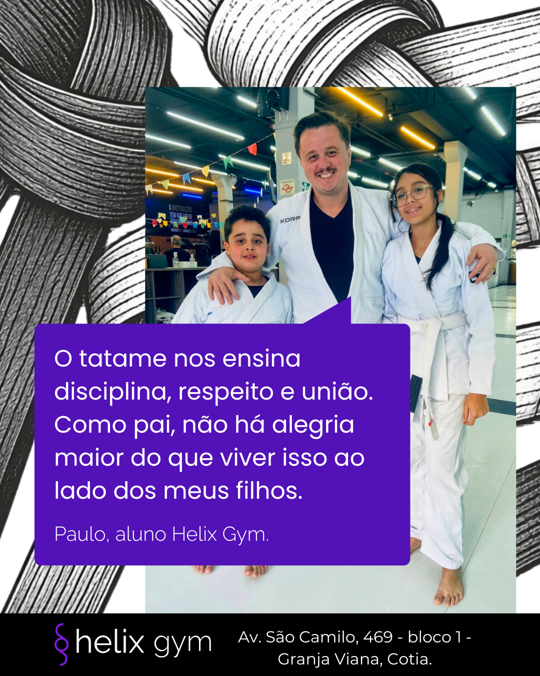 Depoimento de Paulo, aluno da Helix Gym